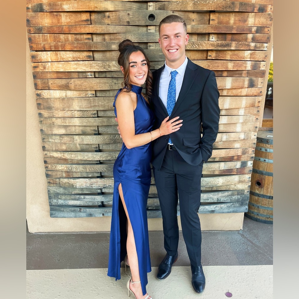 BabyBoo Etta Maxi Navy Blue Dress